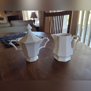 Independence Ironstone "Castleton" Cream & Sugar Set Made In Japan